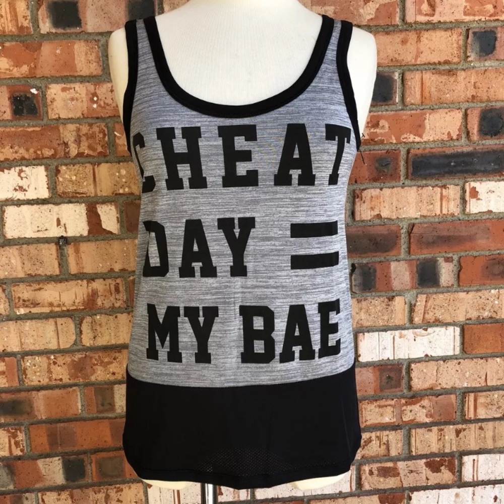Cheat Day = My Bae Tank Top by Made Right Small